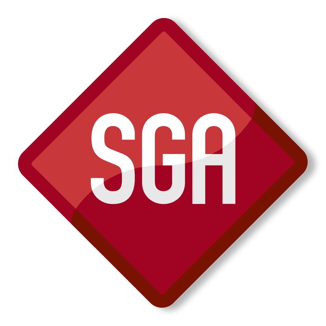 Svenska Grindmatriser AB (SGA) logo
